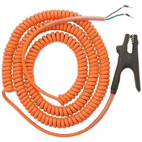Coiled Grounding Cable with Clamp, for EKX-4 (2-pole)