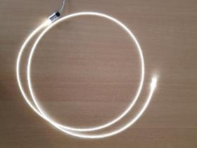 Lighting lateral optical fiber