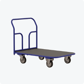Platform Trolley With Rubber Coating. Tpr