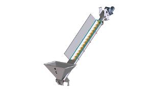 Custom spiral conveyors for recycling materials