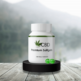 Premium CBD Softgels - 25mg + melatonin - 0% THC