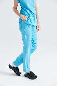 Turquoise medical pants, women - Turquoise