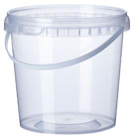Lightweight plastic bucket 1 L/ 33.81 oz.