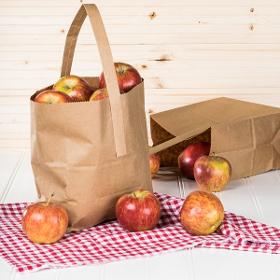 Customized Wet Strength Paper Apple Banana Bag With Handle