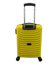 Cabinet Size PP Unbreakable Travel Suitcase Yellow