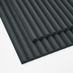 Black Dyed Mini Ribbed MDF Panels