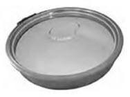 ROUND HATCH WITH CLAMO - Not suitable for pressure or vacuum 215 86 TEN