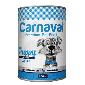 Carnaval Premium Puppy Can Food with Lamb Chunk in Gravy Wet