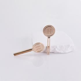  Key-Shaped Metal Cosmetic Skincare Spatula with new design