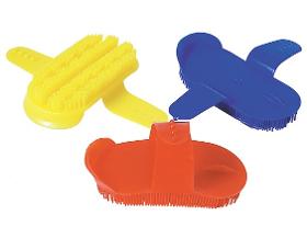17.5×8.5cm plastic horse curry comb for grooming