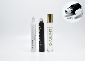 Luxury cylinder roller perfume glass bottles for skincare