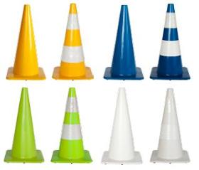 Cone soft PVC in different colors H +/- 75 cm