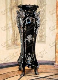 Maison Millet Louis XV silvered-ormolu black color pedestal