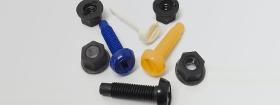 Plastic screws and plastic moulded articles