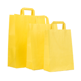 Paper Bag Yellow Plate
