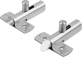 Barrel locks with return spring stainless steel bevel up or down