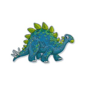 The Blue Stegosaurus Wooden Puzzle
