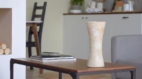 Handpainted Glass Vase for Flowers | Painted Art Glass Vase | Interior Design