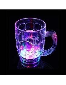 Illuminated glass Beer mug 50cl - LED