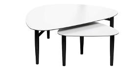 Thomsen Furniture| Katrine | Coffee table set in white nano