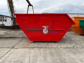 Metal container for construction waste with volume of 10 m3