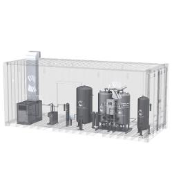 CONTAINER TYPE OXYGEN PRODUCTION SOLUTIONS