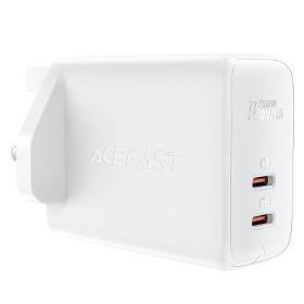 Acefast GaN wall charger (UK plug) 2x USB Type