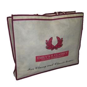 Inexpensive customizable shopping bag made of nonwoven fabric