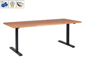 Desk Thea, manually height adjustable, melamine table top
