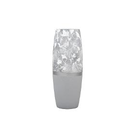 Marble imitation | Ikebana Floor Vase | Large Handpainted Glass Vase for Flowers