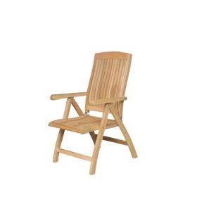 adjustable garden chair teak wood