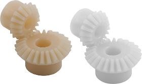 Bevel gears plastic ratio 1:1.5 injection moulded straight