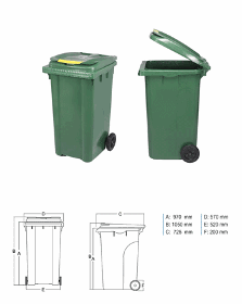  Plastic Waste Container