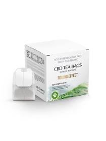 Свd tea bags box cube shaped large size white eco-friendly