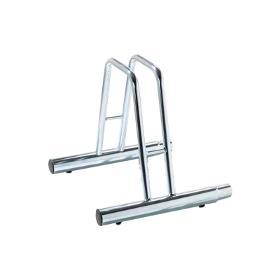 One Space High Grounded-based Bike Matchable Rack In Galvanized Steel