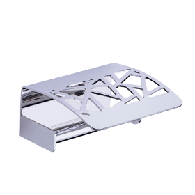 Zeus Chrome Paper Holder With Lid