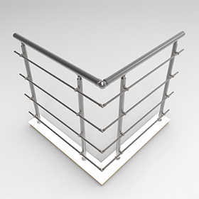 Aluminum round handrail system-Handrail system- balustrade system-railing system