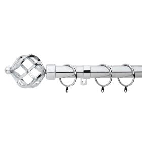 Twisted Metal Extendable Curtain Pole