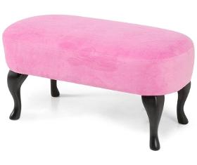 Bench Olinda in pink, 84x42x38 cm