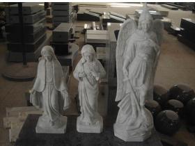 Religious figures in Carrara White Marble
