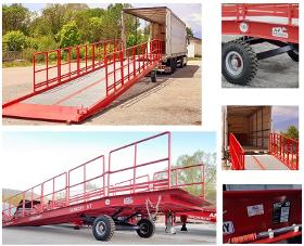 AZ RAMP-EASY XL-10-RL . Mobil Loading Ramp WIDE With Level Off, 10 t Capacity