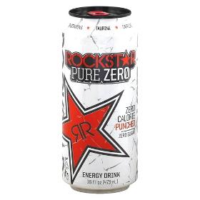 ROCKSTAR® PURE ZERO PUNCHED SUGAR-FREE | CANS 16oz – (24 Pack)