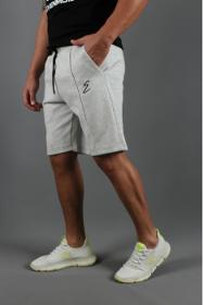 0006 - Rib Stitched White Shorts