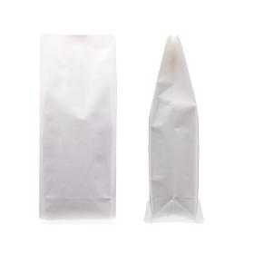 Flat bottom bag white kraft paper High Barrier M
