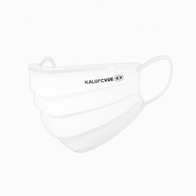 5 PCs Premium Curved Disposable Face Mask Snowy Translucent White
