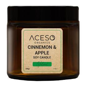 Cinnamon and Apple Soy Candle 100 gr