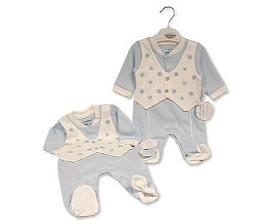 Baby Boys All in One with Faux Waistcoat