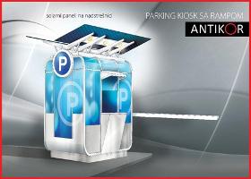 Parking kiosk with ramp (Solar powered kiosk)