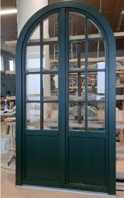 Arched windows from Meranti wood