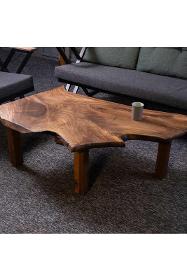 Natural wood coffee table, one of a kind wooden coffee table